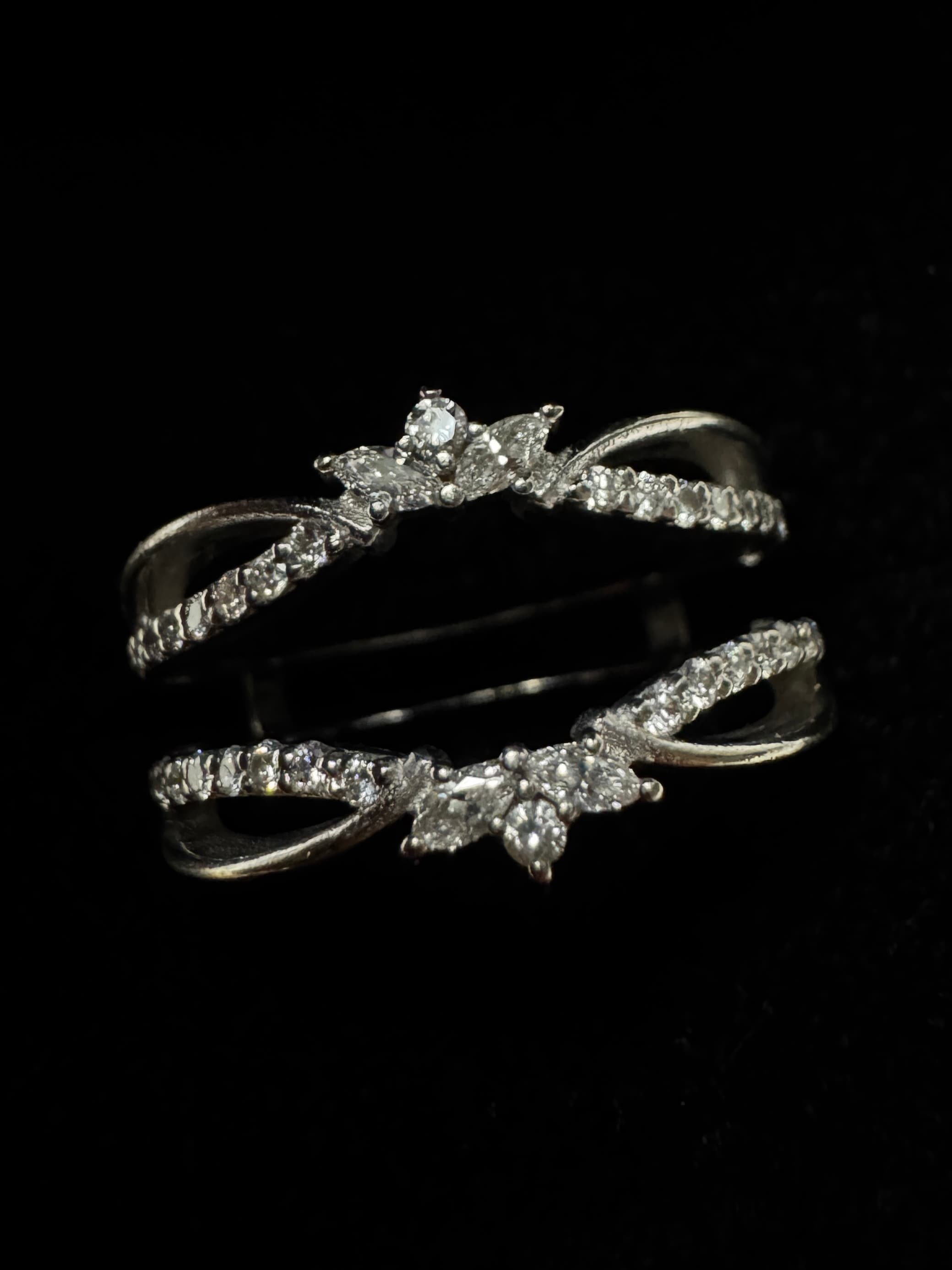 14kt White Gold Ring Enhancer